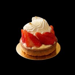 Le Fournil de Gilles - Gateau Tartelette aux fraises et chantilly